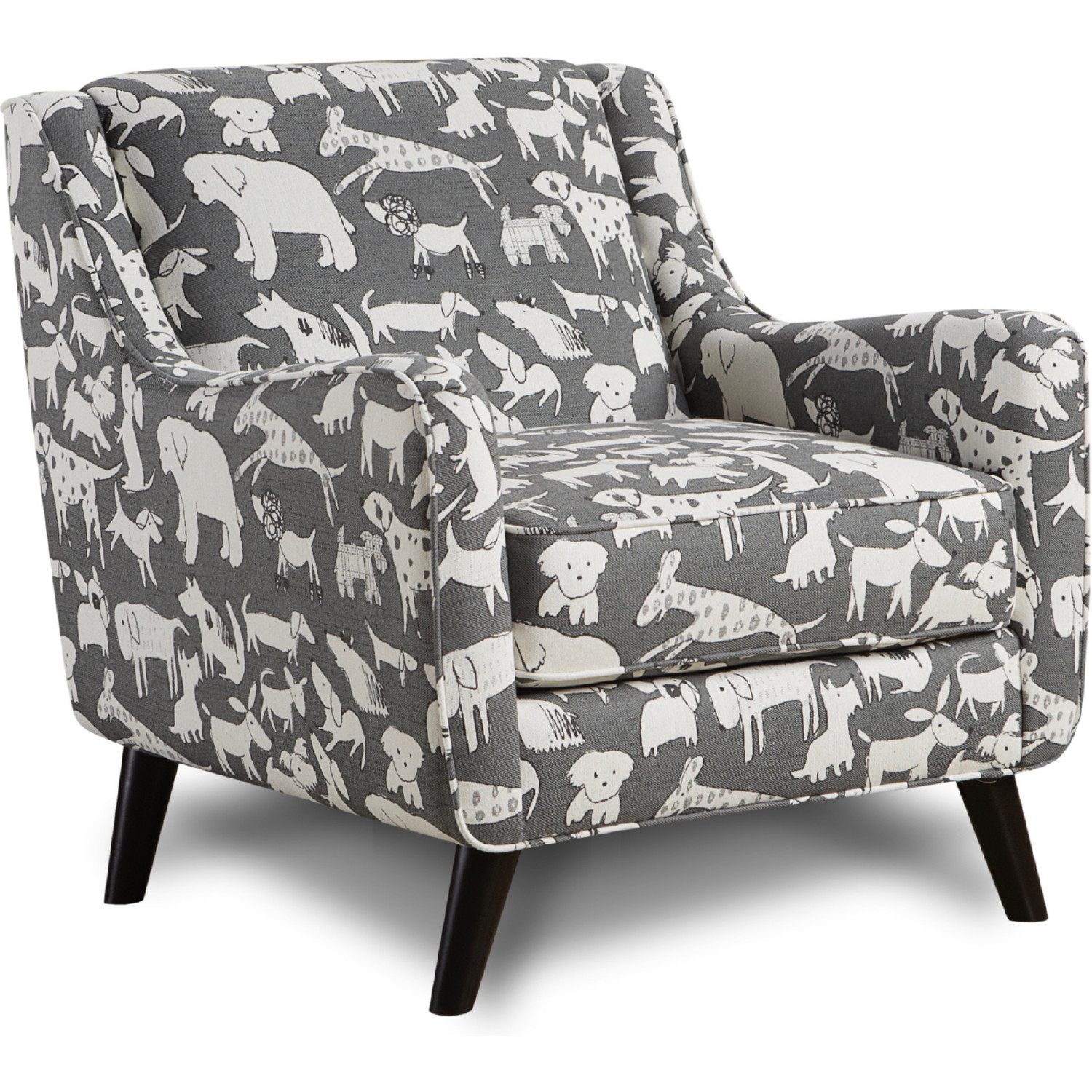 Southern Furniture 240 Doggie Graphite Chair Chair 240 Accent Chair in